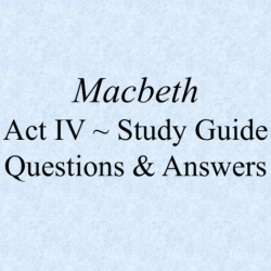 Macbeth study guide