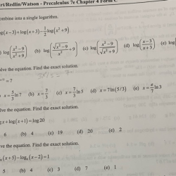 College algebra 7th edition by stewart redlin and watson